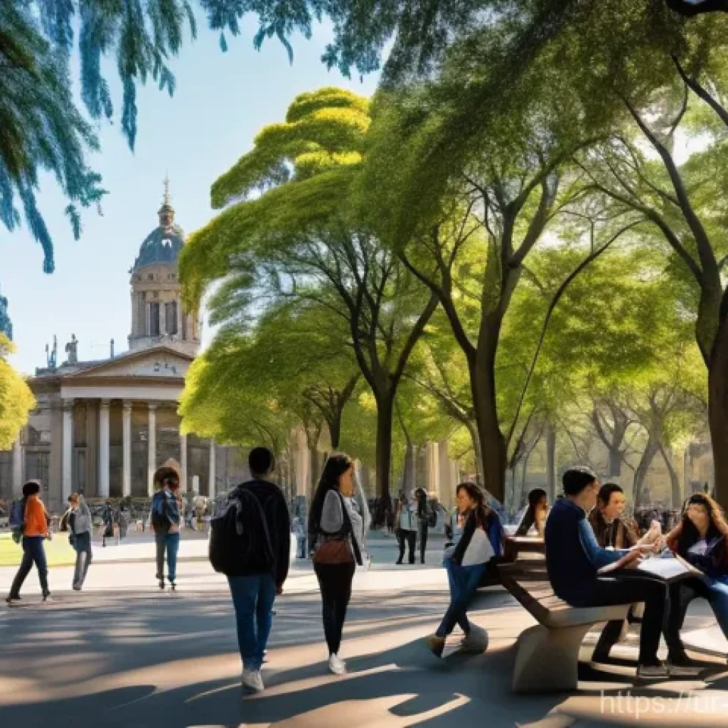 아르헨티나 대학교 순위 및 입학 정보 - **Prompt 1: Vibrant University Campus Life in Buenos Aires**
"A dynamic, wide-angle shot of a di...