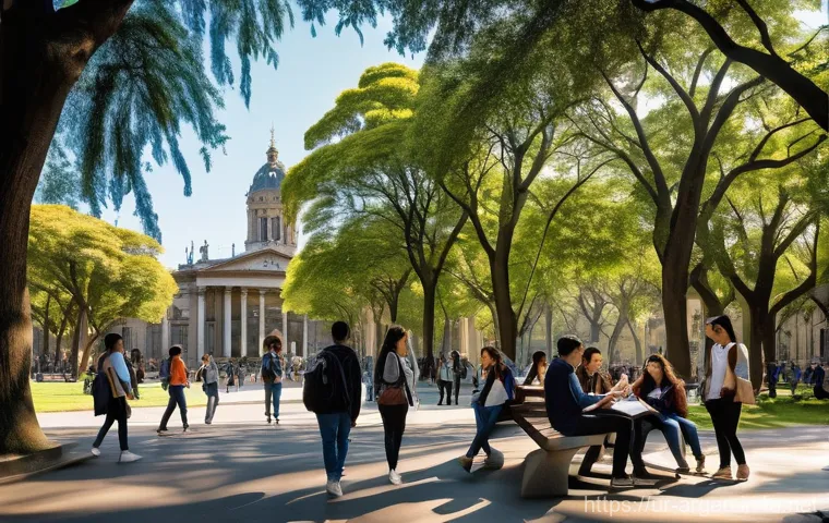 아르헨티나 대학교 순위 및 입학 정보 - **Prompt 1: Vibrant University Campus Life in Buenos Aires**
"A dynamic, wide-angle shot of a di...